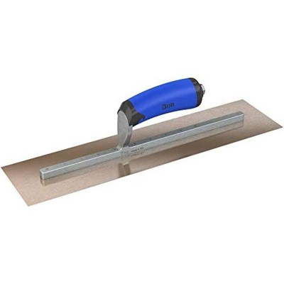 Bon Tool 67-131 Finish Trowel - Square - Golden Stainless - 18 X 5 - Comfort Grip
