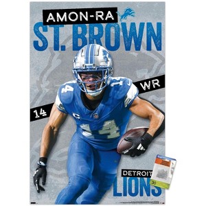 Trends International NFL Detroit Lions - Amon-Ra St. Brown 24 Unframed Wall Poster Prints - 1 of 4