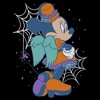 Womens Minnie Mouse Halloween Pose Angel Wings Bats and Webs T Shirt - 2 of 4