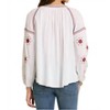 Women's Embroidered Tassel Tie Blouse - umgee - 3 of 4