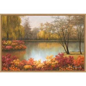 Amanti Art Autumn Palette by Diane Romanello Canvas Wall Art Print Framed 33 x 23-in. - 1 of 4