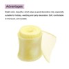 Unique Bargains Gift Wrapping Wide Sheer Wired Pastel Shimmer Iridescent Chiffon Ribbons 1 Pc - 3 of 4