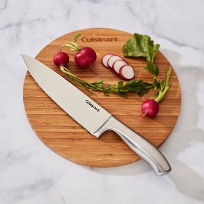 Cuisinart Classic 8 Stainless Steel Chef Knife with Blade Guard - C77SS-8CF2: High Carbon, Ergonomic, Rust-Resistant