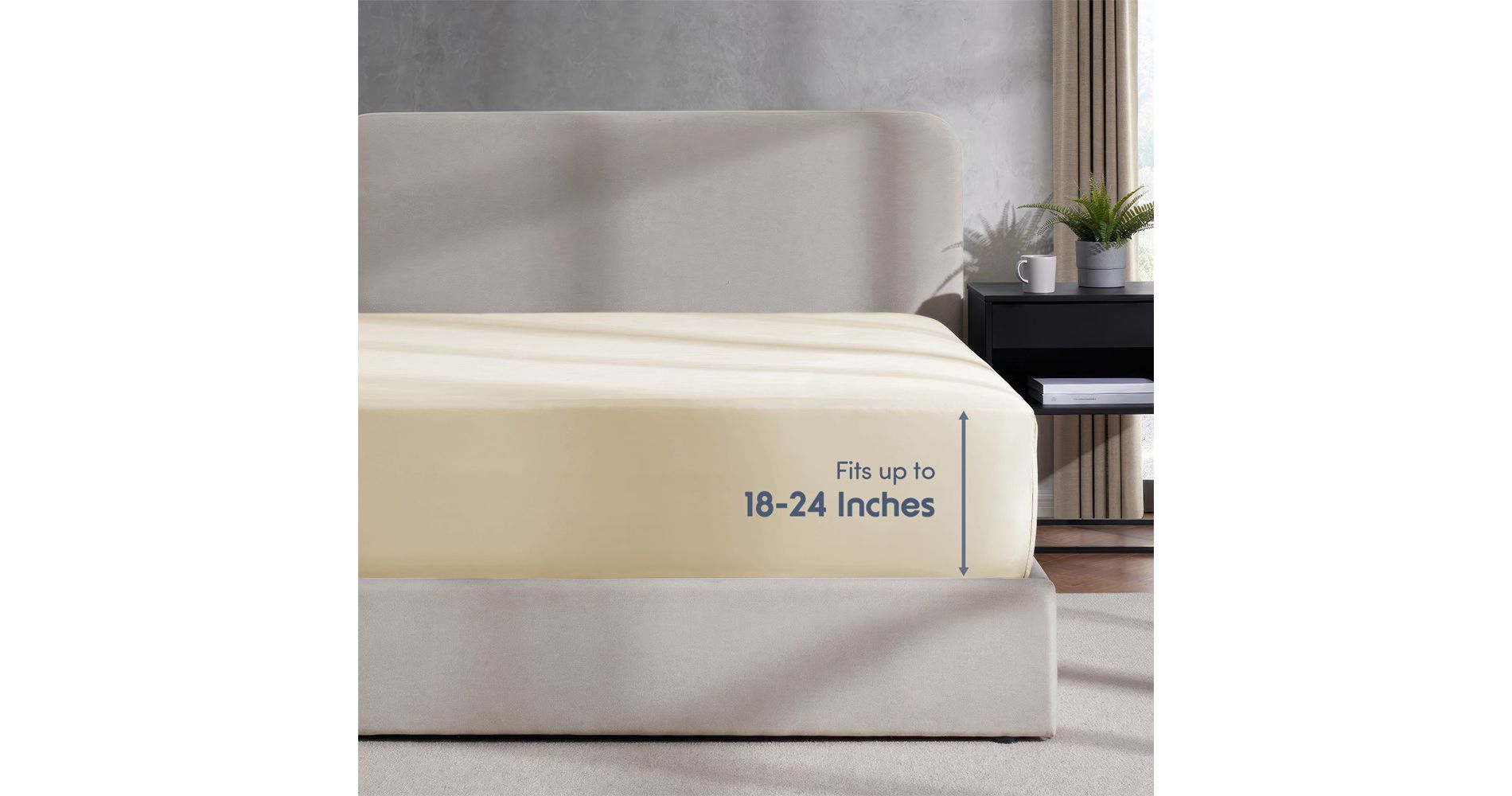 Empyrean Extra Deep Pocket Single Fitted Sheet