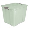 Sterilite 20 Gallon Latch Tote Home or Office Storage Organizer Container Stackable Plastic Bins with In Molded Handles, Mindful Mint, 6-Pack - 2 of 4