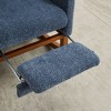 NicBex Boucle Glider Rocking Chair with Retractable Footrest,Upholstered Nursery Rocking Chairs with High Backrest,Nursing Chair for Bedroom - 4 of 4