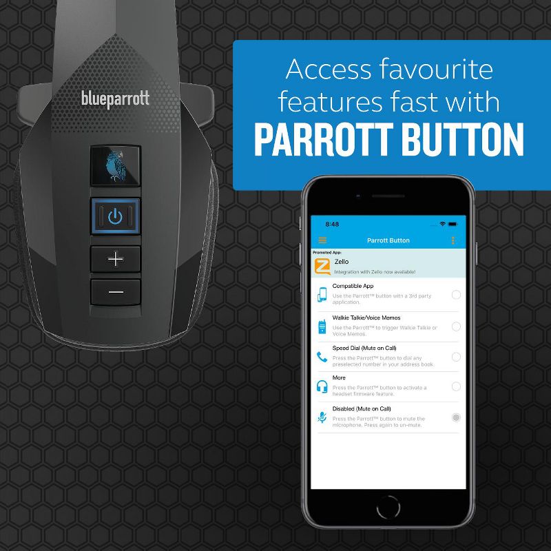 BlueParrott B350-XT Wireless Bluetooth Noise Cancelling Headset, 24hrs battery, 5 of 8