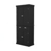 DOMETOUR 71" Kitchen Pantry Storage Cabinet with 4 Doors and 2 Adjustable Shelves Freestanding Cupboard with Drawer for Dining Room - 4 of 4