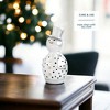 Nambe Holiday Snowman Luminary – Designer Candle Holder with Circle Cutouts for Candlelight Glow, Festive Holiday Centerpiece, Alloy Sculptural Décor - 3 of 4