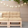 vidaXL Garden Middle Sofa Natural wood Solid pine wood Standard Modular - 3 of 4