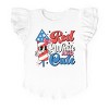 The Juniper Shop Red White and Cute Firework  Flutter Sleeve Tee - 2 of 4