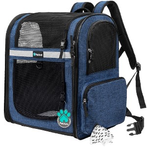 PetAmi Dog Backpack Carrier For Small Large Cat Pet Puppy, Ventilated Hiking Travel Bag, Airline Approved Safety Camping Biking - 1 of 4