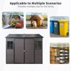 NicBex 8*6ft Resin Outdoor Storage Shed Waterproof Shed with 2 Windows and Lockable Door Tool Shed for Garden, Patio, Backyard - 3 of 4