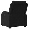 vidaXL Massage Recliner Chair Black Velvet Standard Massage Chair - 4 of 4