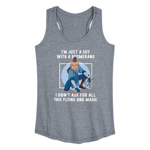 Women's - Avatar: The Last Airbender - Boomerang Guy Graphic Racerback Tank - 1 of 4