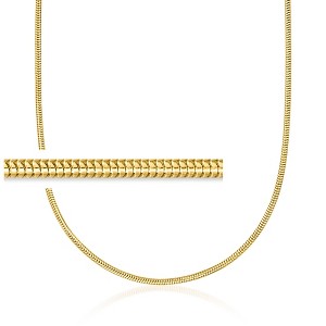 Ross-Simons Italian 2.4mm 18kt Gold Over Sterling Snake-Chain Necklace - 1 of 3