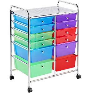 Yaheetech Drawers Rolling Storage Cart Mobile Storage Bin Trolley - 1 of 4