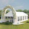 Acekool 20x20FT White Party Canopy Tent with 6 Removable Sidewalls, Waterproof Outdoor Tent for Weddings, BBQs, Backyard Events, and Parties - 2 of 4