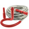 Bernini 75ft Metal Garden Hose with Flex End Watering Wand - Red: UV-Resistant, Kink-Free Stainless Steel Construction - 2 of 4