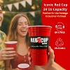 Red Cup Living 24Oz Tumbler Cup with Lid & Straw, Insulated Reusable Plastic Cup for Hot & Cold Drinks, Coffee Tumbler, Summer Party Cup - 4 of 4