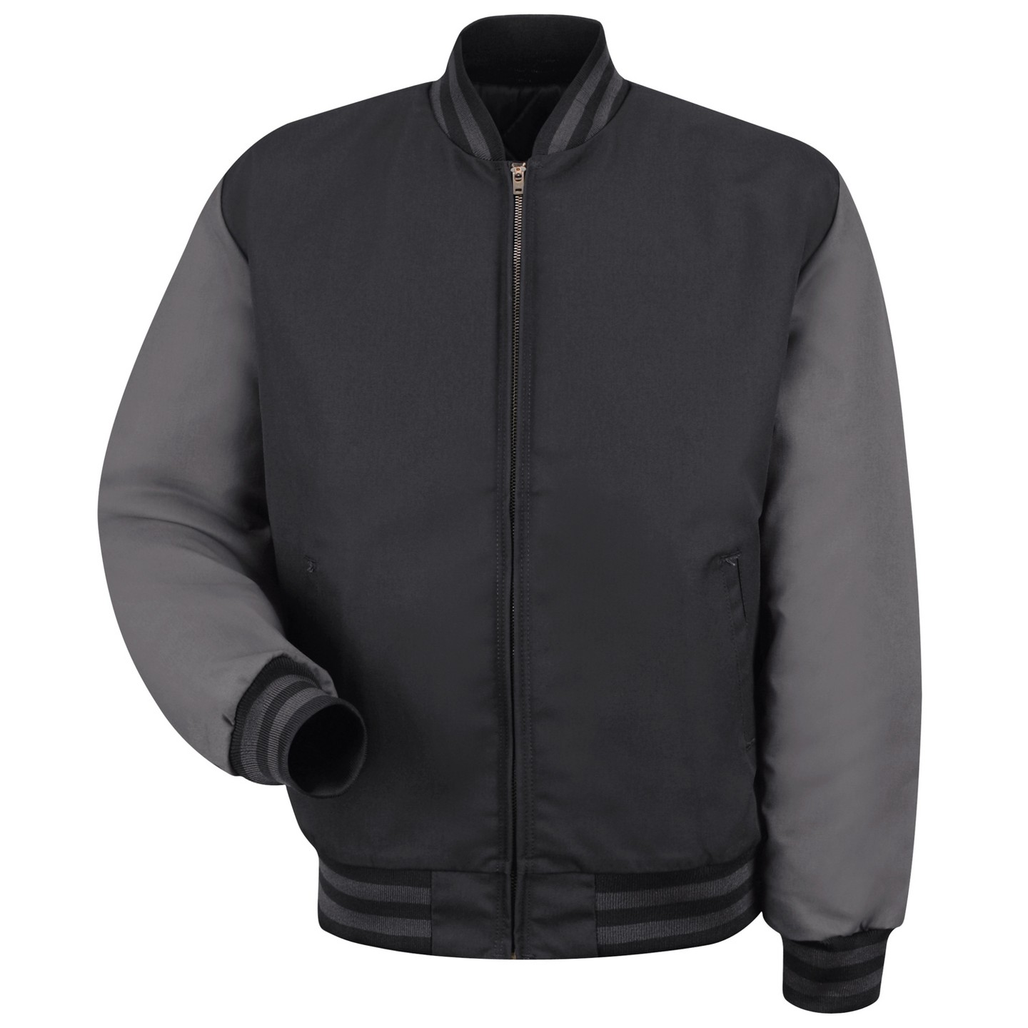 Куртки Red Kap Duo-Tone Team Jacket, Black/Charcoal - 3X Large, цвет: Красный — фото 1