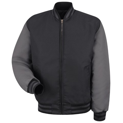 Red Kap Duo-Tone Team Jacket, Black/Charcoal - 3X Large
