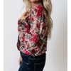 Women's Floral Cross Over Bodysuit - KORI - image 4 of 4