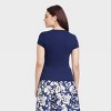 Women's Short Sleeve Ribbed T-Shirt - A New Day™ - 2 of 4