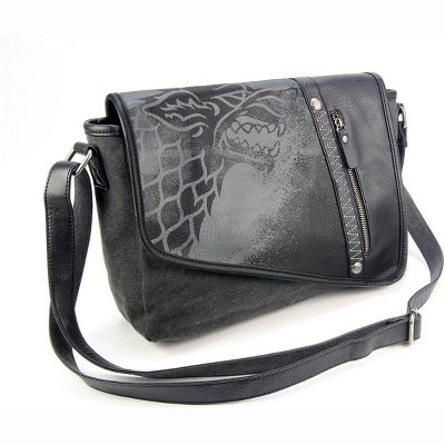 black mini messenger bag