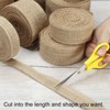 Unique Bargains DIY Crafts Party Decoration Soft Burlap Fabric Wired Ribbon - 4 of 4