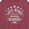 Women's - Instant Message - Late Night Readers Club Graphic Racerback Tank - 2 of 4