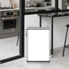 SEVOBAL Indoor Trash Cans Slim Bathroom Trash Can with Lid Soft Close, 2.5 Gallon Stainless Steel Garbage Can Small Trash Bins, White, 13"*7.4"*15" - 4 of 4