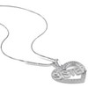 EVERLY JEWELRY | Sterling Silver Diamond Heart "Sister" Pendant with Chain - 2 of 4