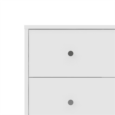 White Horizontal 3-Drawer Chest in Sustainable Engineered Wood