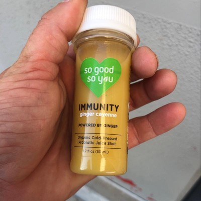So Good So You Immunity Ginger With Cayenne Organic Probiotic Shot - 1. ...
