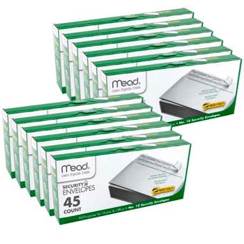 Mead® Press-It Seal-It® Security Envelopes, #10, 45 Per Box, 12 Boxes