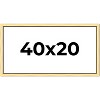 PosterPalooza | Panoramic Simple Gold Picture Frame - UV Acrylic, Foam Board Backing, Hanging Hardware - 2 of 4