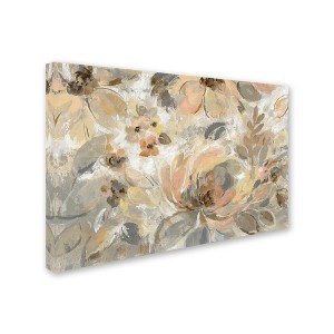 Trademark Fine Art -Silvia Vassileva 'Ivory Floral' Canvas Art - 1 of 3