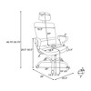 Simple Relax Adjustable Office Chair with Mesh Back in Black - 4 of 4