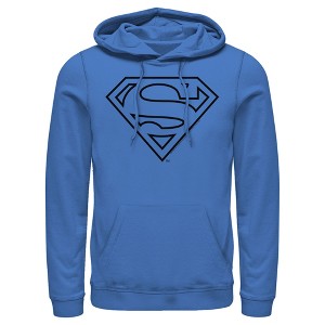 Men's Superman Logo Sleek Pull Over Hoodie - 1 of 3