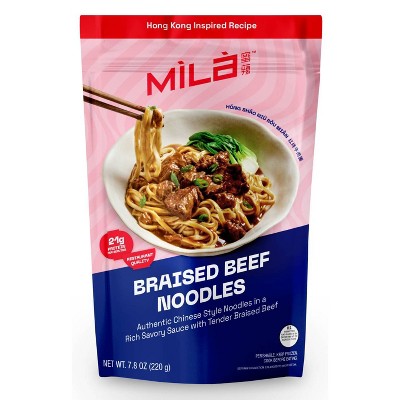 MiLa Frozen Braised Beef Noodles - 7.8oz