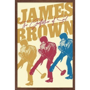 Trends International James Brown - The Godfather of Soul Framed Wall Poster Prints - 1 of 4