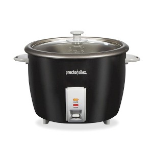 Proctor Silex 30 Cup Rice Cooker & Steamer - 37555: 1000W, Stay-Cool Handles, Dishwasher-Safe Parts, Removable Bowl - 1 of 4