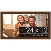 PosterPalooza | Panoramic Simple Brown Picture Frame - UV Acrylic, Foam Board Backing, Hanging Hardware - 2 of 4