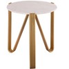 TOV Furniture Aya Marble Side Table By Inspire Me! Home Decor - 4 of 4