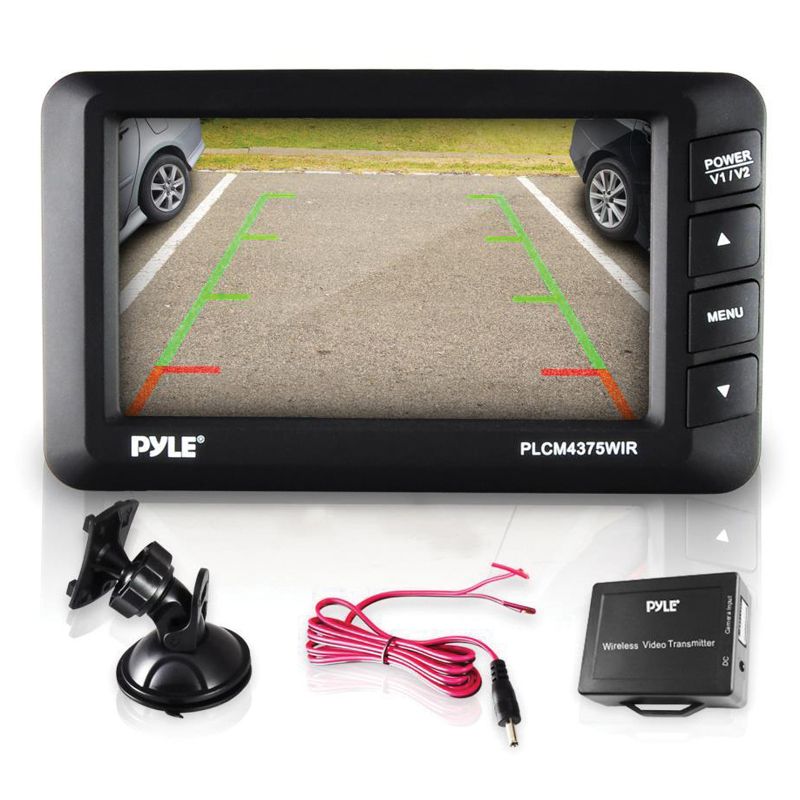 Pyle® 4.3" LCD Monitor & Wireless Backup Camera with Parking/Reverse Assist System, 2 of 8