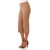 Rekucci Women's Ease into Comfort Capri with Button Detail - 2 of 4