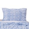Greenland Home Fashion Helena Ruffle Whimsical Cotton Pillow Sham - Blue - 2 of 3