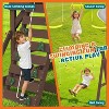 AMERLIFE Wooden Outdoor Swing Set with Playhouse, Slides, Swings, Climbing Wall & Ladder, Multi-Activity Backyard Playground for Kids Ages 3–8 - 4 of 4