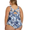 Sporti Sporti Plus Size Sanibel Island Moderate Printed Sweetheart One Piece Swimsuit Sanibel Island 26W - 4 of 4